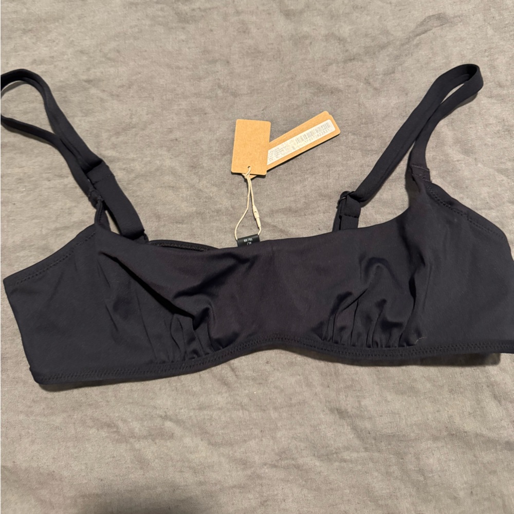 SKIMS Black Swim Top